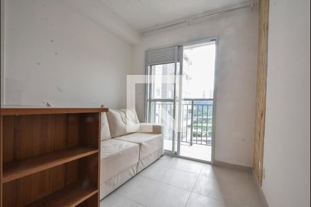 Sala de Estar  de apartamento para alugar com 1 quarto, 28m² em Jardim Caravelas, São Paulo