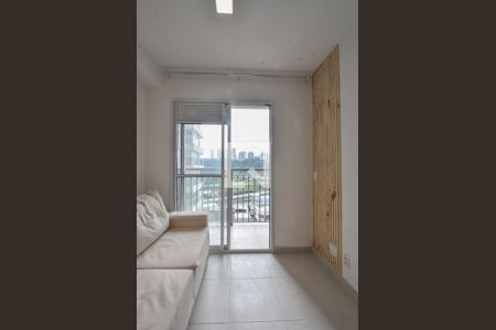 Sala de Estar  de apartamento para alugar com 1 quarto, 28m² em Jardim Caravelas, São Paulo