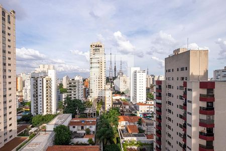 Sala - Varanda Vista de apartamento à venda com 1 quarto, 67m² em Perdizes, São Paulo