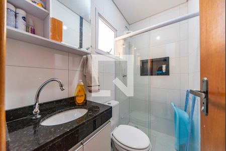 Banheiro de apartamento à venda com 2 quartos, 100m² em Jardim das Maravilhas, Santo André
