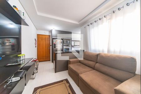 Sala de apartamento à venda com 2 quartos, 100m² em Jardim das Maravilhas, Santo André
