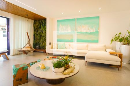 Sala de casa de condomínio à venda com 5 quartos, 400m² em Barra da Tijuca, Rio de Janeiro