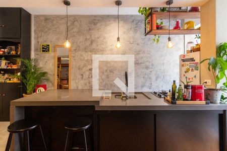 Cozinha de kitnet/studio à venda com 1 quarto, 45m² em Bela Vista, São Paulo