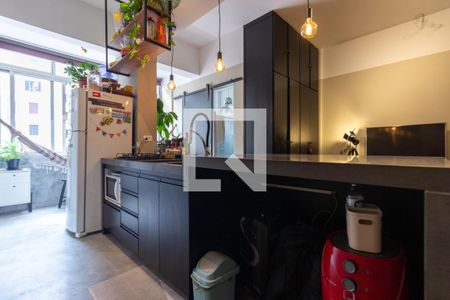 Studio à venda com 45m², 1 quarto e sem vagaCozinha