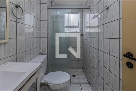 banheiro social_2 de apartamento para alugar com 2 quartos, 64m² em Jardim Santa Emilia, São Paulo