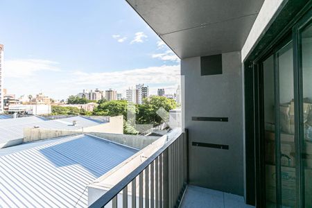 varanda de kitnet/studio à venda com 1 quarto, 35m² em Menino Deus, Porto Alegre