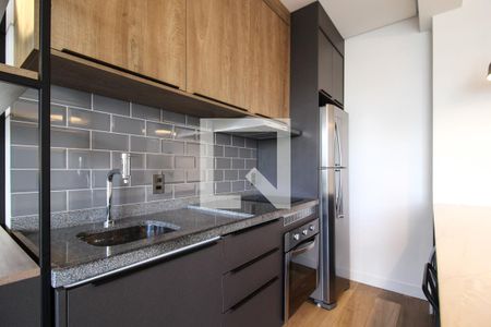 Cozinha de apartamento para alugar com 1 quarto, 41m² em Indianópolis, São Paulo