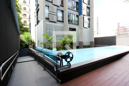 Área comum - Piscina de apartamento para alugar com 1 quarto, 41m² em Indianópolis, São Paulo