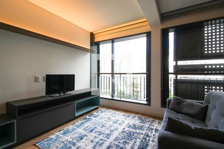 Sala de apartamento para alugar com 1 quarto, 41m² em Indianópolis, São Paulo