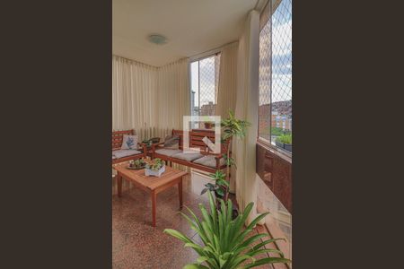 Varanda da Sala de Estar de apartamento à venda com 4 quartos, 144m² em Serra, Belo Horizonte