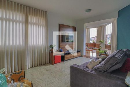 Sala de Estar de apartamento à venda com 4 quartos, 144m² em Serra, Belo Horizonte