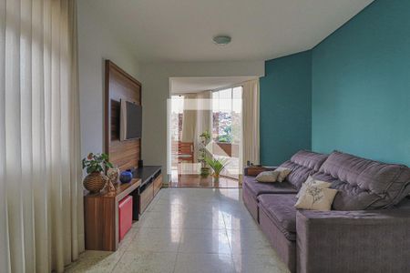 Sala de Estar de apartamento à venda com 4 quartos, 144m² em Serra, Belo Horizonte