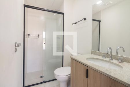 Banheiro Social de kitnet/studio à venda com 1 quarto, 24m² em Cidade Mãe do Céu, São Paulo