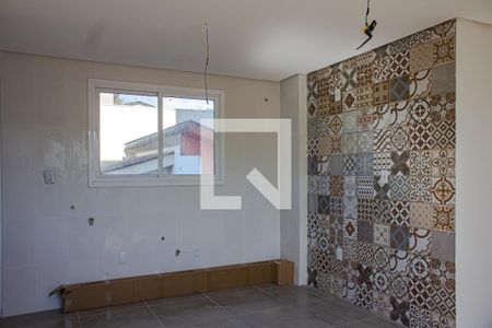 Sala/Cozinha de apartamento à venda com 2 quartos, 54m² em Nossa Senhora das Gracas, Canoas
