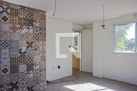 Sala/Cozinha de apartamento à venda com 2 quartos, 54m² em Nossa Senhora das Gracas, Canoas