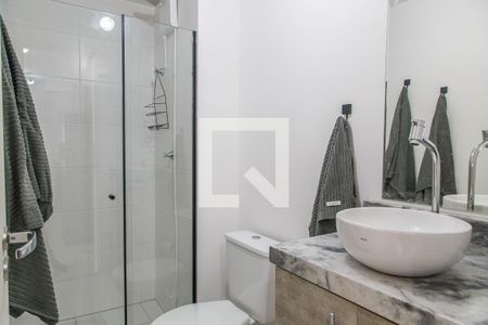 Banheiro de apartamento à venda com 1 quarto, 33m² em Cidade Mãe do Céu, São Paulo