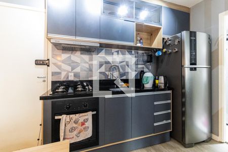 Cozinha de apartamento à venda com 1 quarto, 25m² em Bela Vista, São Paulo