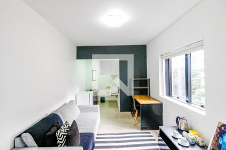 Sala de apartamento para alugar com 1 quarto, 33m² em Cidade Monções, São Paulo