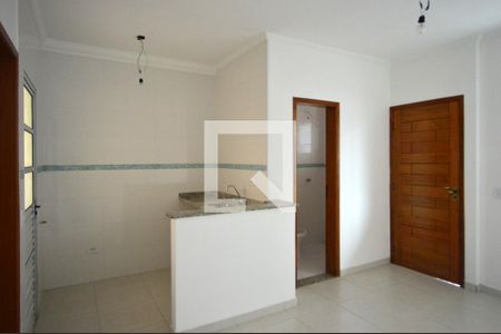 Sala-cozinha de apartamento para alugar com 1 quarto, 36m² em Vila Esperança, São Paulo