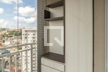 Varanda da Sala de apartamento à venda com 1 quarto, 33m² em Jardim Santa Teresinha, São Paulo