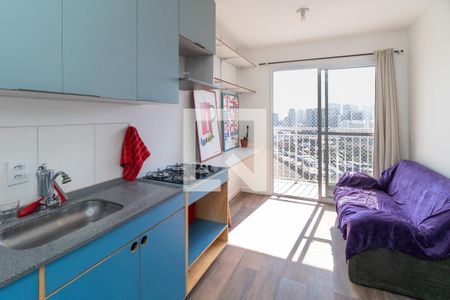 Sala de apartamento para alugar com 1 quarto, 30m² em Barra Funda, São Paulo