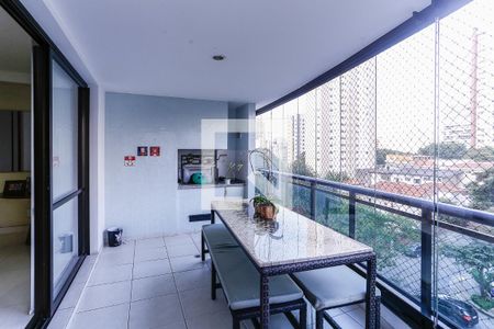 Varanda Gourmet de apartamento à venda com 3 quartos, 178m² em Vila Anglo Brasileira, São Paulo