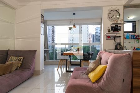 Vista Sala de apartamento para alugar com 3 quartos, 74m² em Setor Bueno, Goiânia