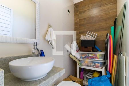 Casa à venda com 263m², 3 quartos e 5 vagasBanheiro do espaço gourmet