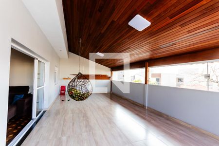 Varanda da Sala de casa à venda com 4 quartos, 413m² em Vila Curuçá, Santo André