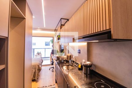 Studio à venda com 28m², 1 quarto e sem vaga Studio à venda com 28m², 1 quarto e sem vagaCozinha