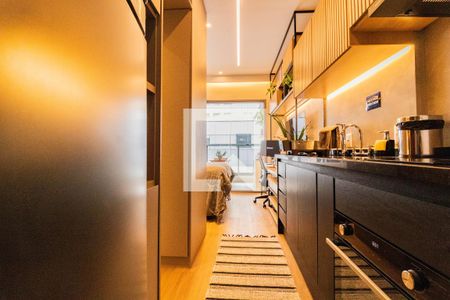 Studio à venda com 28m², 1 quarto e sem vaga Studio à venda com 28m², 1 quarto e sem vagaCozinha