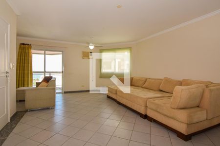 Sala de apartamento para alugar com 3 quartos, 110m² em Loteamento João Batista Julião, Guarujá