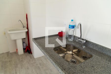 Sala e Cozinha - Detalhe de apartamento para alugar com 1 quarto, 34m² em Vila Paulista, São Paulo