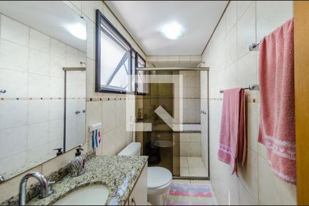 Banheiro da Suíte de apartamento à venda com 4 quartos, 128m² em Nova Campinas, Campinas