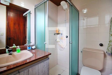 Banheiro da Suíte de apartamento à venda com 3 quartos, 107m² em Centro, Santo André