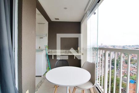 Varanda da Sala de apartamento para alugar com 1 quarto, 44m² em Vila Andrade, São Paulo