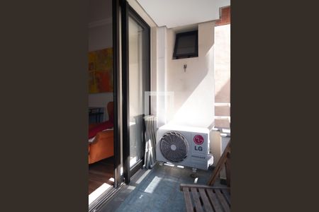 Varanda da Sala de apartamento à venda com 1 quarto, 48m² em Consolação, São Paulo