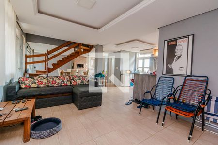 Sala de casa de condomínio à venda com 4 quartos, 370m² em Campo Novo, Porto Alegre