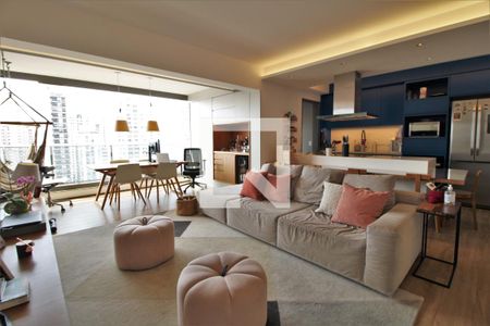 Sala de apartamento à venda com 2 quartos, 105m² em Brooklin, São Paulo