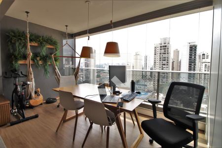 Varanda de apartamento à venda com 2 quartos, 105m² em Brooklin, São Paulo