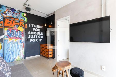 Sala de apartamento à venda com 1 quarto, 43m² em Santa Cecília, São Paulo