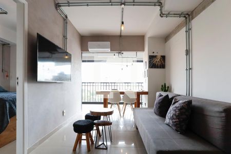 Sala de apartamento à venda com 1 quarto, 43m² em Santa Cecília, São Paulo