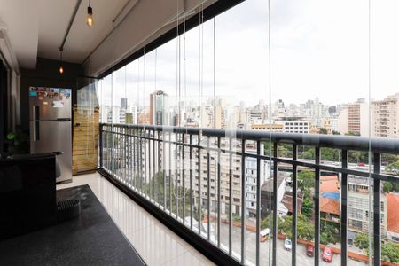 Varanda de apartamento à venda com 1 quarto, 43m² em Santa Cecília, São Paulo