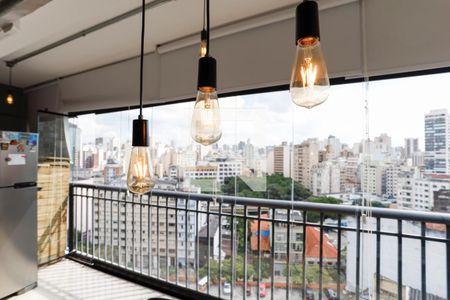 Varanda de apartamento à venda com 1 quarto, 43m² em Santa Cecília, São Paulo