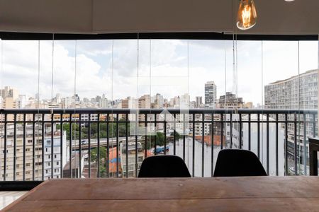 Varanda de apartamento à venda com 1 quarto, 43m² em Santa Cecília, São Paulo