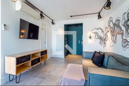 Sala de apartamento à venda com 1 quarto, 50m² em Bela Vista, São Paulo