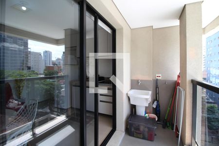Varanda de apartamento para alugar com 1 quarto, 35m² em Vila Olímpia, São Paulo