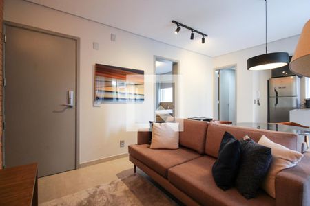 Sala de apartamento para alugar com 1 quarto, 49m² em Jardim Europa, São Paulo
