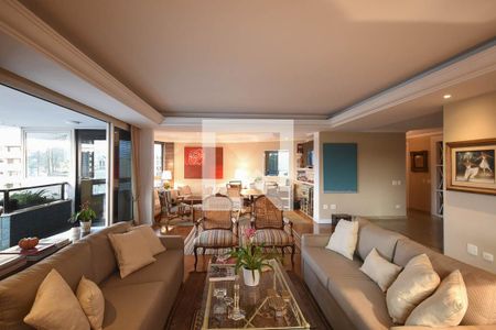 Sala de apartamento para alugar com 4 quartos, 370m² em Real Parque, São Paulo