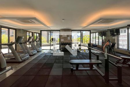 Studio para alugar com 40m², 1 quarto e 1 vaga Studio para alugar com 40m², 1 quarto e 1 vagaÁrea comum - Academia